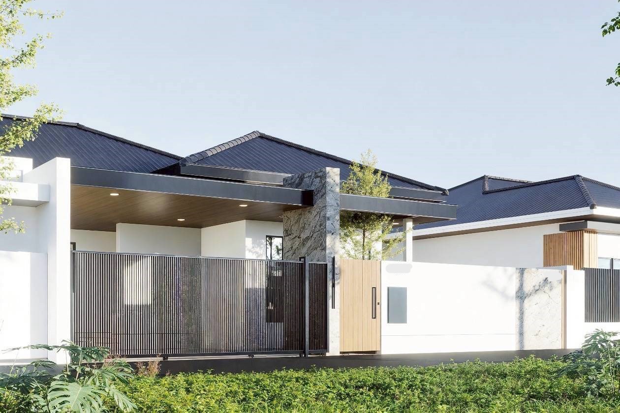 บ้านแฝดสไตล์ Modern Natural เกาะแก้ว WR-03724 2